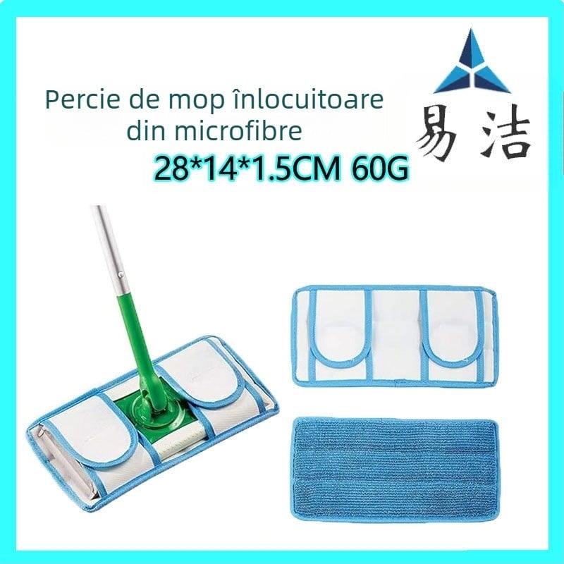 Potrivit pentru mopul reutilizabil din microfibră Swiffer, durabil, lavabil la mașină, lavetă de rezervă pentru curățare