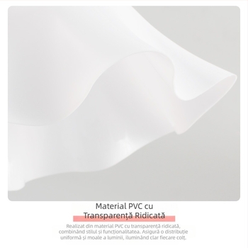 Abajur din PVC cu valuri, restaurant japonez, simplu, cu flori, nou, candelabru, coajă, în stil crem, abajur creativ, en-gros