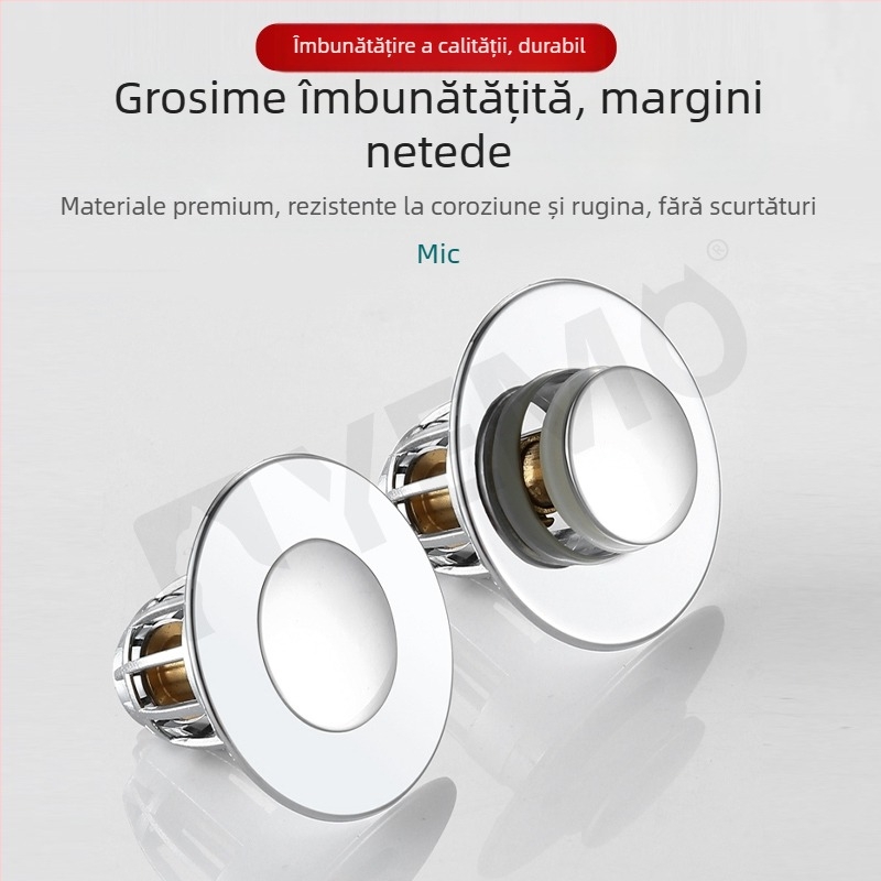 Dop de scurgere pentru lavoar Accesorii de scurgere pentru lavoar Miez de scurgere pentru lavoar Dop de chiuvetă tip împingător pentru lavoar