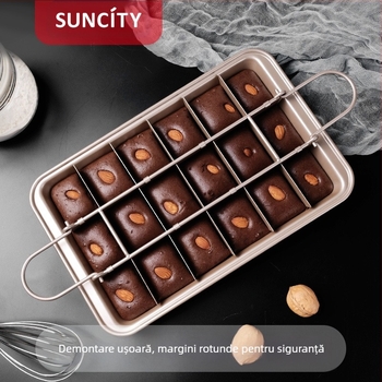 Formă de tort antiaderentă multifuncțională din oțel carbon pentru brownie, transfrontalieră, pentru bricolaj