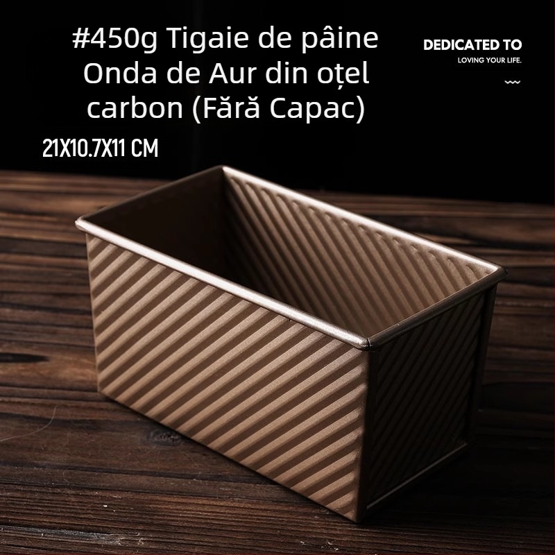 Cutie de pâine prăjită de 450g cu capac antiaderent, cu conținut scăzut de zahăr, matriță pentru prăjire, cuptor de copt de uz casnic, cutie mică pentru pâine prăjită