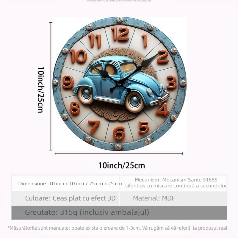 Ceas cu efect pseudo-stereo transfrontalier nou, vânzare fierbinte, efect de ceas în stil desen animat real, ceas cu animale