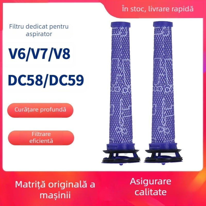 Potrivit pentru aspirator Dyson v7 v8 v6 dc58 dc59 dc62, element filtrant frontal, accesorii, plasă de filtrare