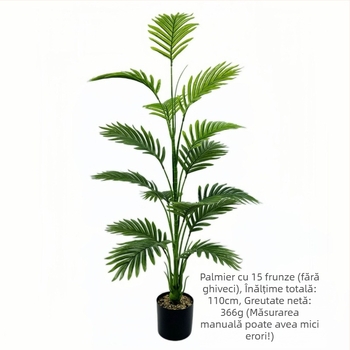 Vânzare fierbinte transfrontalieră simulare verde plantare floarea-soarelui copac fals frunze de fier interior living ghiveci plantă amenajare peisagistică decorativă bonsai