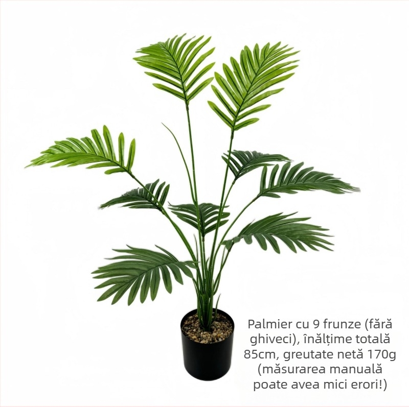 Vânzare fierbinte transfrontalieră simulare verde plantare floarea-soarelui copac fals frunze de fier interior living ghiveci plantă amenajare peisagistică decorativă bonsai