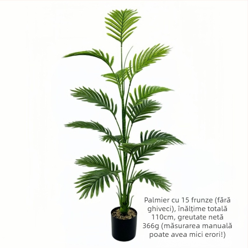 Vânzare fierbinte transfrontalieră simulare verde plantare floarea-soarelui copac fals frunze de fier interior living ghiveci plantă amenajare peisagistică decorativă bonsai