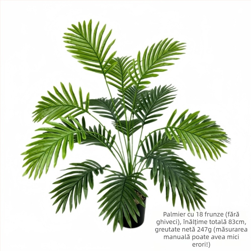 Vânzare fierbinte transfrontalieră simulare verde plantare floarea-soarelui copac fals frunze de fier interior living ghiveci plantă amenajare peisagistică decorativă bonsai