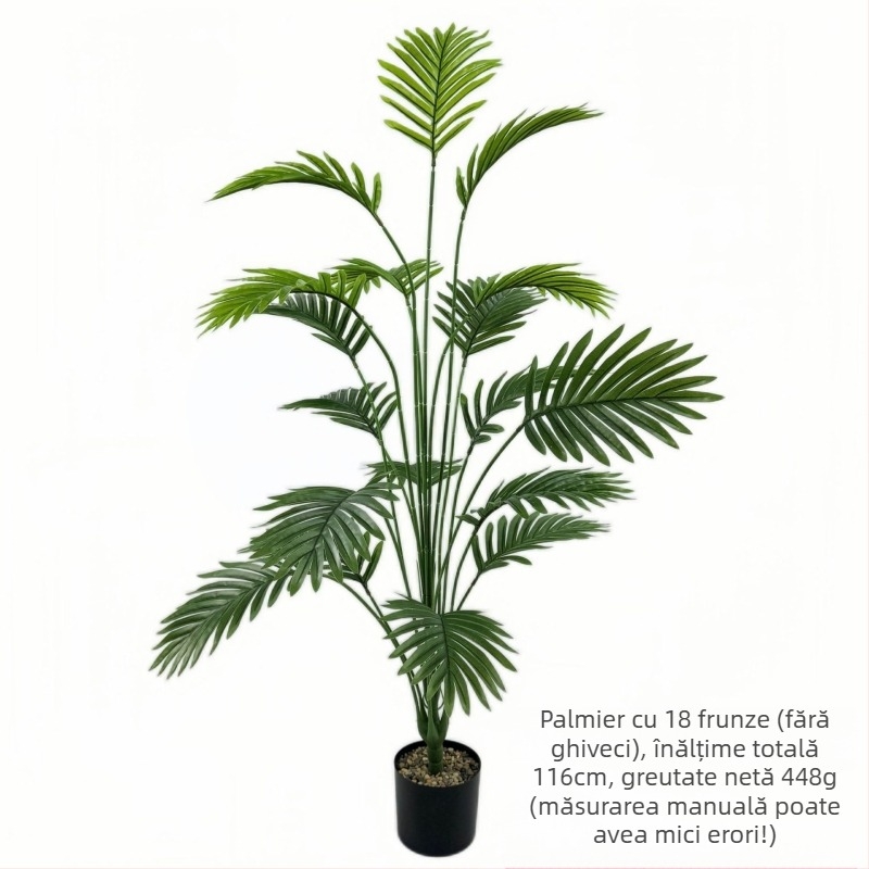 Vânzare fierbinte transfrontalieră simulare verde plantare floarea-soarelui copac fals frunze de fier interior living ghiveci plantă amenajare peisagistică decorativă bonsai