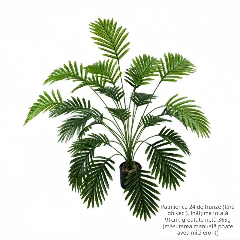 Vânzare fierbinte transfrontalieră simulare verde plantare floarea-soarelui copac fals frunze de fier interior living ghiveci plantă amenajare peisagistică decorativă bonsai