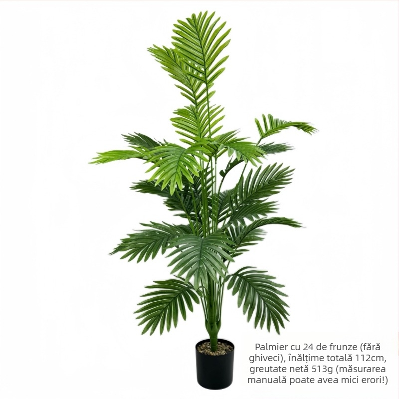 Vânzare fierbinte transfrontalieră simulare verde plantare floarea-soarelui copac fals frunze de fier interior living ghiveci plantă amenajare peisagistică decorativă bonsai