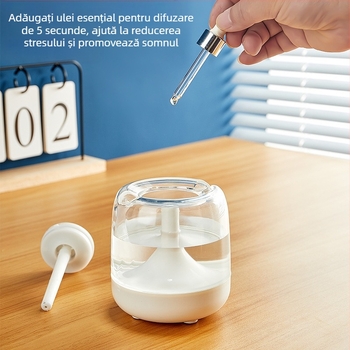 Umidificator de aer transfrontalier mini umidificator dormitor de uz casnic aparat mic de aromaterapie lampă de tavan mută pentru birou dormitor