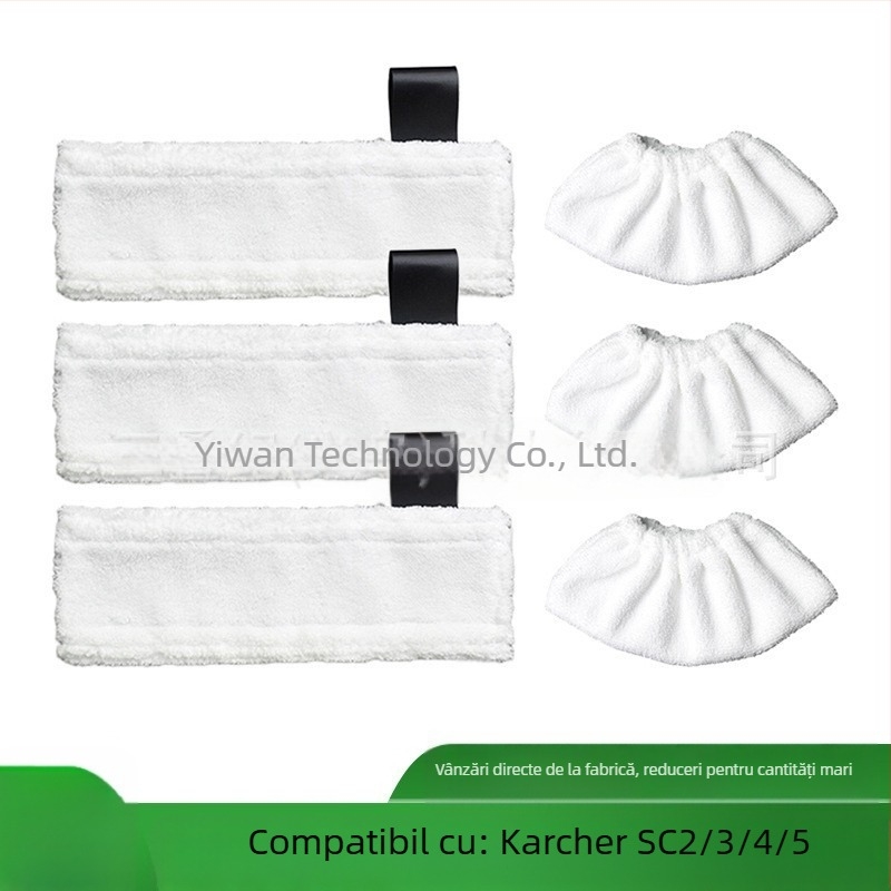 Potrivit pentru Karcher Sc2/Sc3/Sc4/Sc5, husă pentru mop cu abur și lavetă de curățare