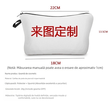 Nou en-gros colorat câine femei geantă stil animal de companie la modă drăguț creion geantă mare capacitate desene animate cosmetice geantă de depozitare