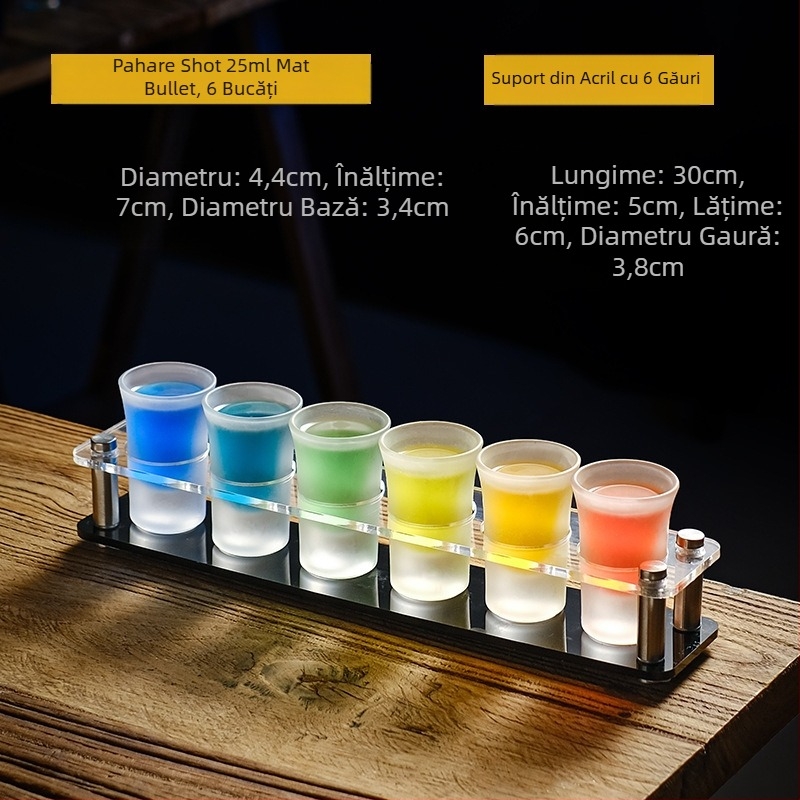 Cupă Bullet, pahar pentru băuturi alcoolice, pahar pentru înghițitură, pahar pentru băuturi spirtoase B52, suport pentru pahar pentru cocktail, set de pahare pentru shot, pahar de vin pentru bar