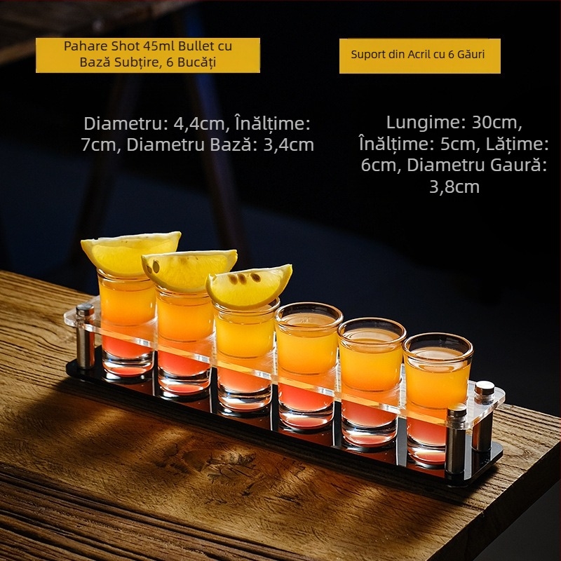 Cupă Bullet, pahar pentru băuturi alcoolice, pahar pentru înghițitură, pahar pentru băuturi spirtoase B52, suport pentru pahar pentru cocktail, set de pahare pentru shot, pahar de vin pentru bar
