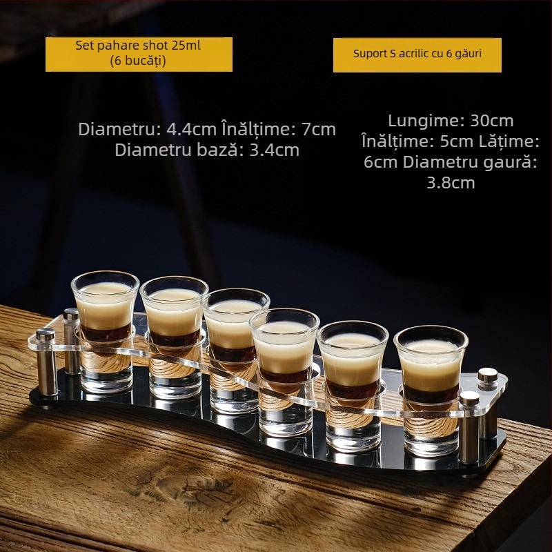 Cupă Bullet, pahar pentru băuturi alcoolice, pahar pentru înghițitură, pahar pentru băuturi spirtoase B52, suport pentru pahar pentru cocktail, set de pahare pentru shot, pahar de vin pentru bar