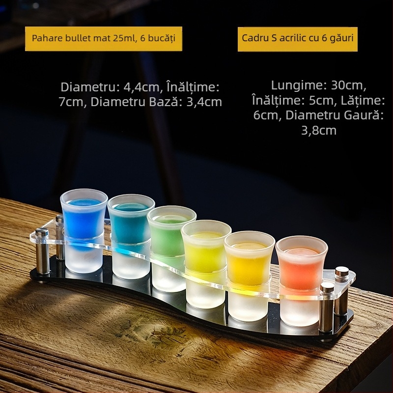 Cupă Bullet, pahar pentru băuturi alcoolice, pahar pentru înghițitură, pahar pentru băuturi spirtoase B52, suport pentru pahar pentru cocktail, set de pahare pentru shot, pahar de vin pentru bar