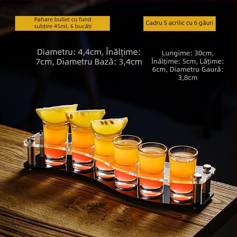 Cupă Bullet, pahar pentru băuturi alcoolice, pahar pentru înghițitură, pahar pentru băuturi spirtoase B52, suport pentru pahar pentru cocktail, set de pahare pentru shot, pahar de vin pentru bar