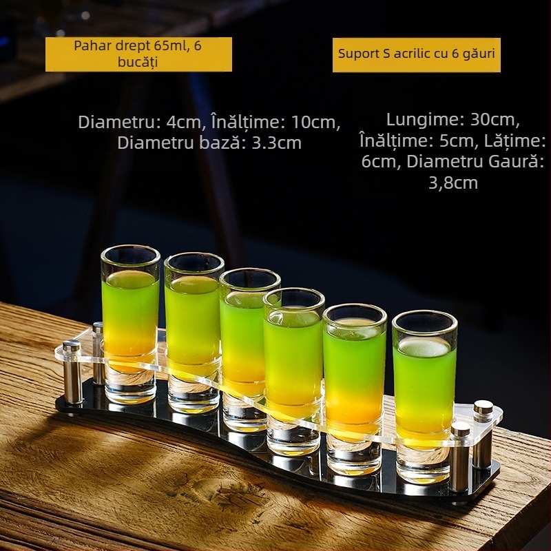 Cupă Bullet, pahar pentru băuturi alcoolice, pahar pentru înghițitură, pahar pentru băuturi spirtoase B52, suport pentru pahar pentru cocktail, set de pahare pentru shot, pahar de vin pentru bar