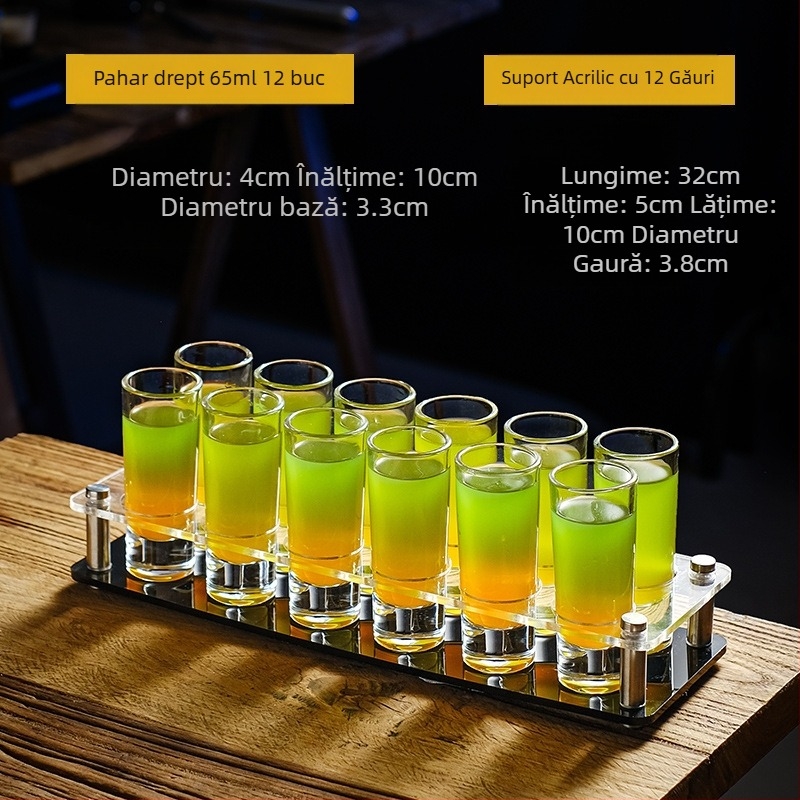 Cupă Bullet, pahar pentru băuturi alcoolice, pahar pentru înghițitură, pahar pentru băuturi spirtoase B52, suport pentru pahar pentru cocktail, set de pahare pentru shot, pahar de vin pentru bar