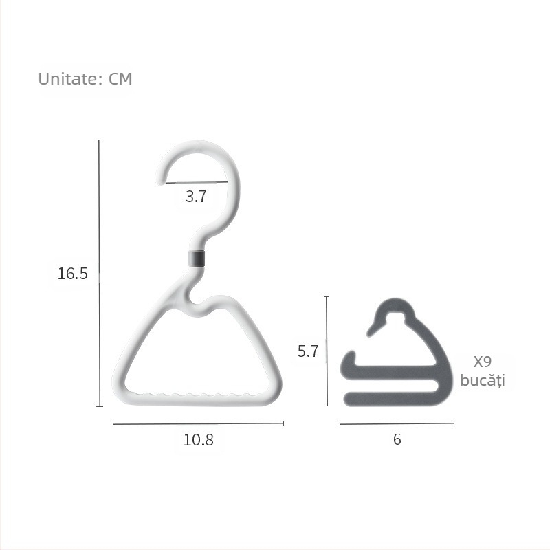 Furnizare directă din fabrică 1361 Raft de depozitare pentru cravate de dulap Raft de depozitare pentru curea Cârlig pentru eșarfe de mătase Cuier pentru curea Artefact 9 cârlige