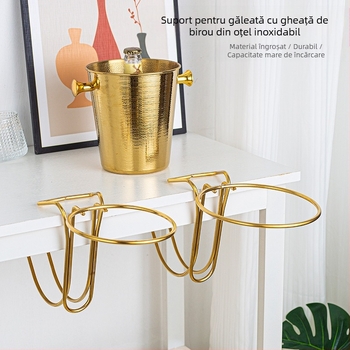 Nou îngroșat din oțel inoxidabil desktop high rack depozitare bar Ktv gheață găleată suport șampanie găleată vin roșu găleată gheață