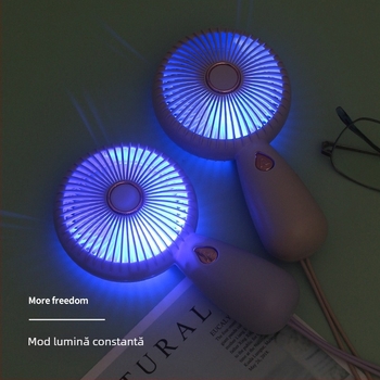 2025 Mini ventilator portabil nou, cu încărcare USB, ventilator electric mic cu trei viteze, cadou, export transfrontalier, logo