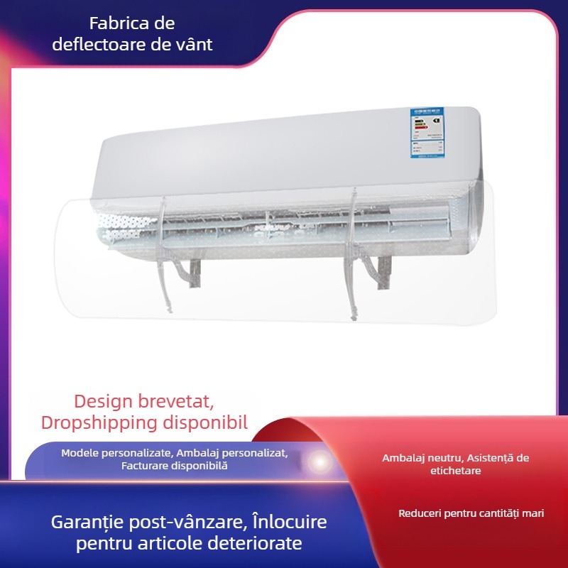 Parbriz transparent pentru aer condiționat, parbriz transfrontalier, vânzare fierbinte, comerț exterior, deflector de aer condiționat, parbriz de uz casnic