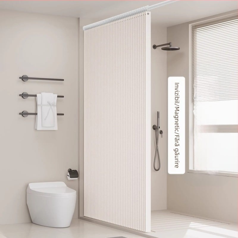 Perdea de duș magnetică pliabilă, costum pentru baie, perdea pentru ușă, toaletă, perdea invizibilă pentru despărțire, impermeabilă, mucegăită, vânzări directe din fabrică