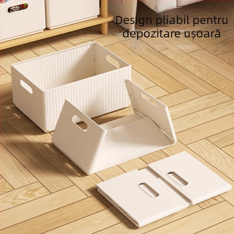 Cutie de depozitare pliabilă, diverse gustări, jucării, sertar de uz casnic, coș de bucătărie din plastic, coș de depozitare îngroșat, cutie de depozitare pentru birou