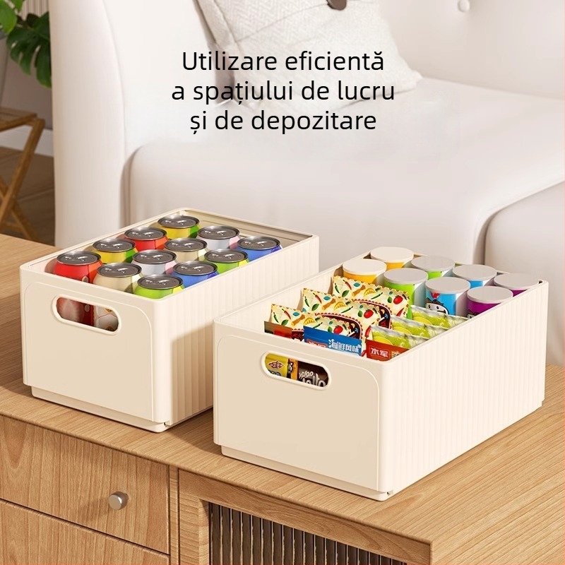 Cutie de depozitare pliabilă, diverse gustări, jucării, sertar de uz casnic, coș de bucătărie din plastic, coș de depozitare îngroșat, cutie de depozitare pentru birou