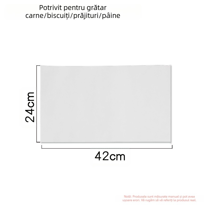 Hârtie specială de copt, hârtie siliconica cu ulei, hârtie absorbantă de ulei de bucătărie, hârtie specială pentru cuptor la temperatură înaltă, hârtie cu ulei pentru tort, hârtie de copt