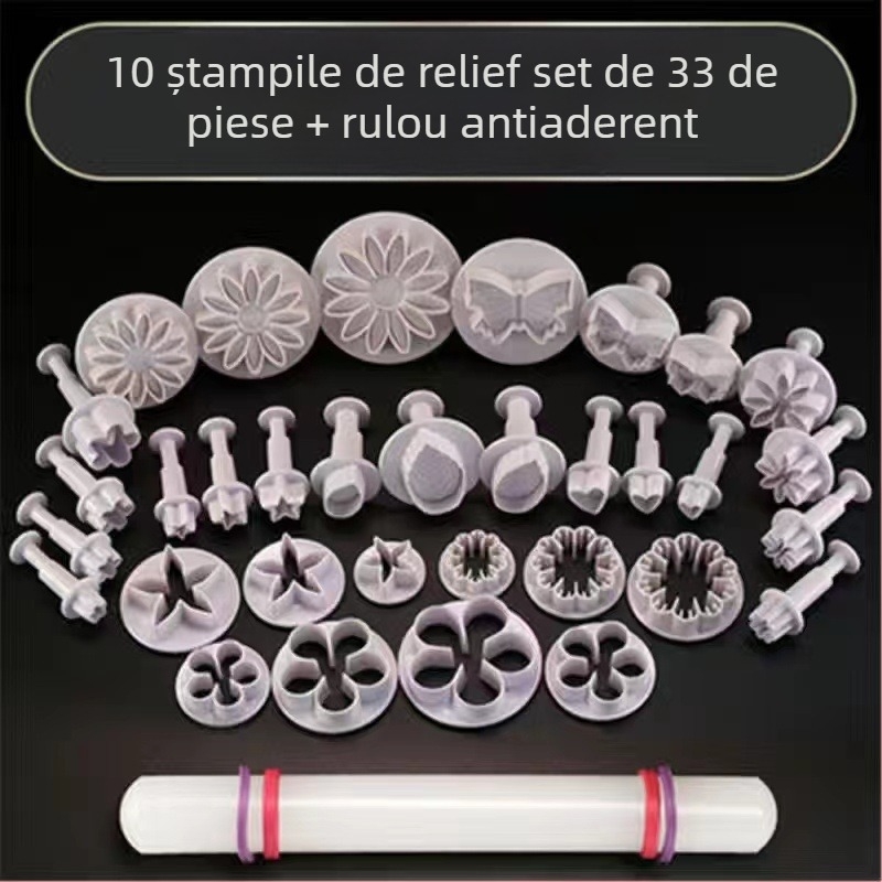 Matriță pentru fabricarea chiflelor aburite, chiflelor aburite, chiflelor aburite cu desene animate în relief, imprimarea în matriță a alimentelor suplimentare, modelarea modelelor florale, vârful tăițeilor, strunjirea zahărului