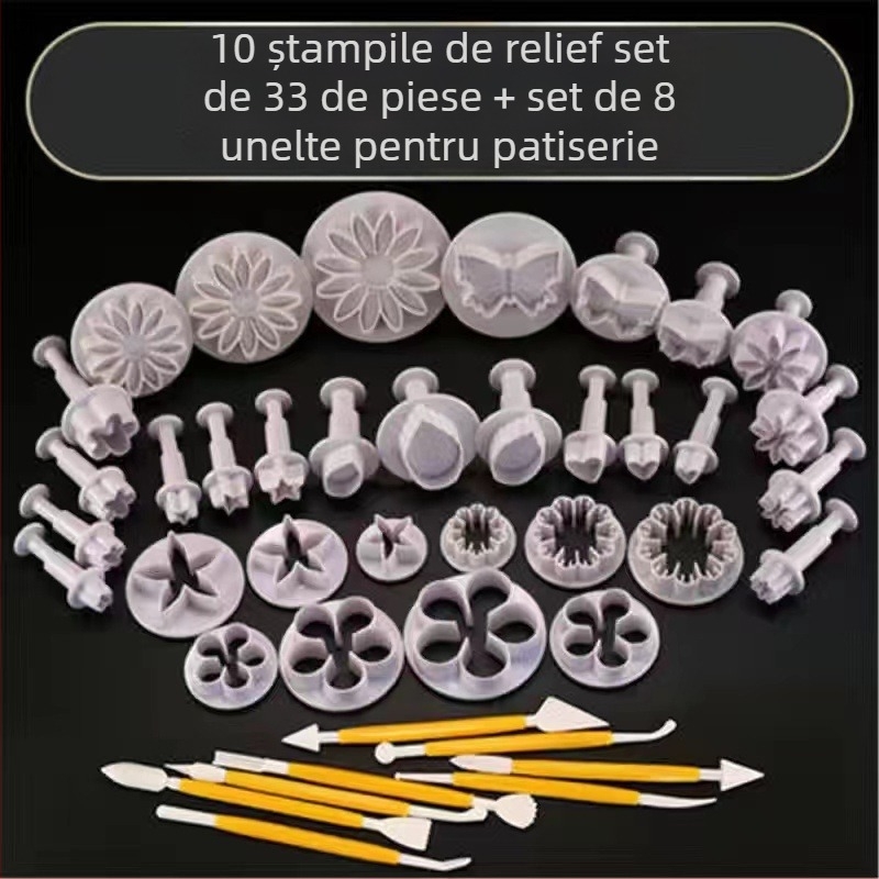 Matriță pentru fabricarea chiflelor aburite, chiflelor aburite, chiflelor aburite cu desene animate în relief, imprimarea în matriță a alimentelor suplimentare, modelarea modelelor florale, vârful tăițeilor, strunjirea zahărului