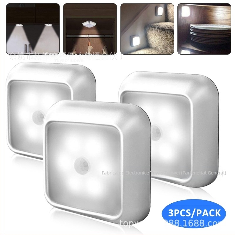Lumină de noapte brevetată creativă, lumină magnetică cu infraroșu pentru corpul uman, lumină inteligentă cu inducție, nouă lumină ciudată pentru coridorul cu trepte și siguranță