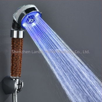 Cap de duș cu ioni negativi cu afișaj digital LED, afișaj digital, afișaj luminos cu schimbare de culoare, afișaj al temperaturii dușului, duză de duș 8008-S23