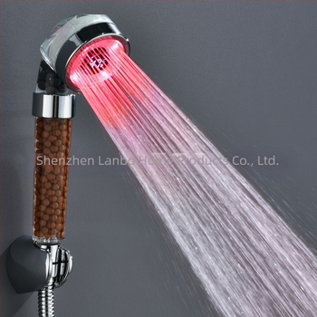 Cap de duș cu ioni negativi cu afișaj digital LED, afișaj digital, afișaj luminos cu schimbare de culoare, afișaj al temperaturii dușului, duză de duș 8008-S23