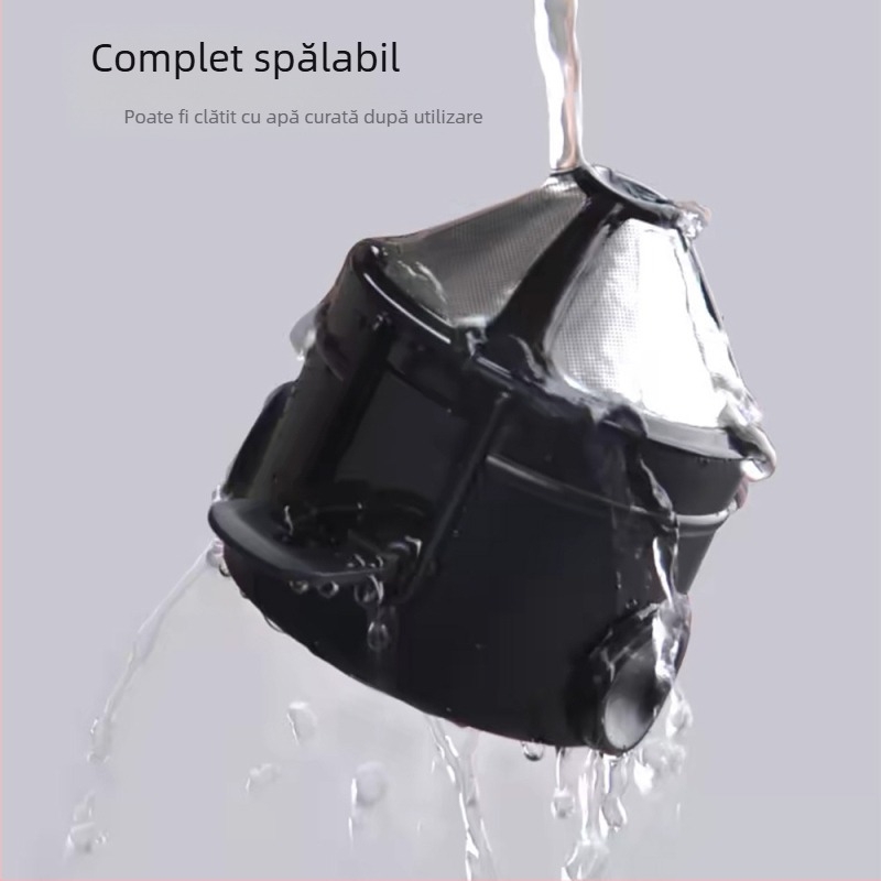 Filtru de cafea din oțel inoxidabil pentru casă și comercial, agățat, cu picurare pentru urechi, cu strat dublu, pliabil, cu plasă, pâlnie, filtru de hârtie gratuit