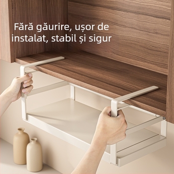 Retractabil bucătărie depozitare raft condimente depozitare artefacte dulap stratificat agățat coș dulap agățat dulap agățat raft