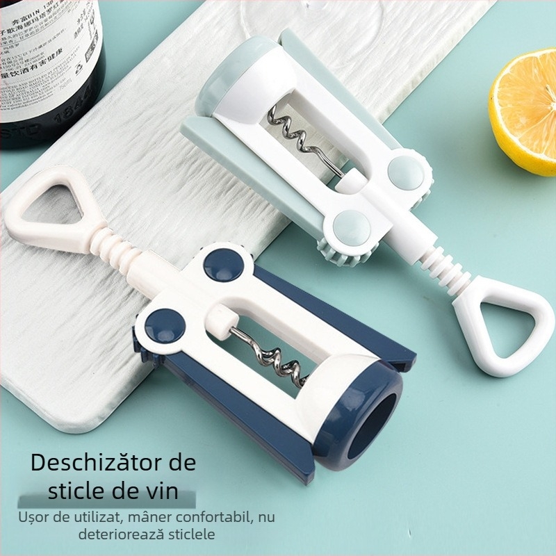 Deschizător de capace, deschizător de sticle de vin nou, creativ, de înaltă calitate, pentru vin, din oțel inoxidabil, spirală, burghiu de vin, ustensile de bucătărie, articole de vin