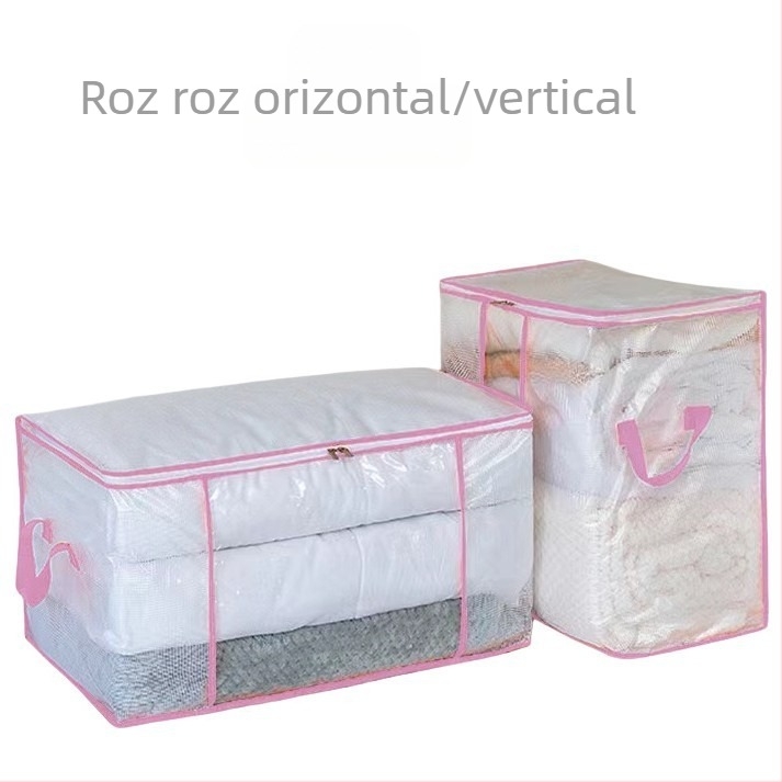 Geantă de depozitare pentru pilotă, geantă transparentă Tote, cutie de depozitare pentru haine, dulap, geantă de mutat, cutie de depozitare, dulap de depozitare