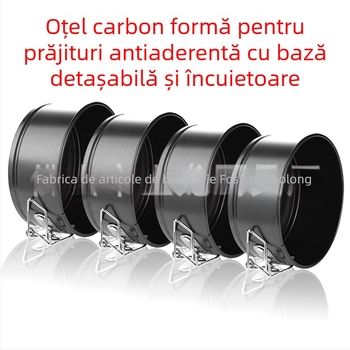 Formă de tort cu fund viu, rotundă, din oțel carbon, cu înveliș antiaderent, de 9 inch, 10 inch, tip fagure de miere, pentru copt hotelier comercial