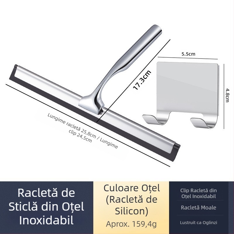 Ștergător de geam din oțel inoxidabil cu cârlig, ștergător de geam, producători en-gros transfrontalieri Amazon