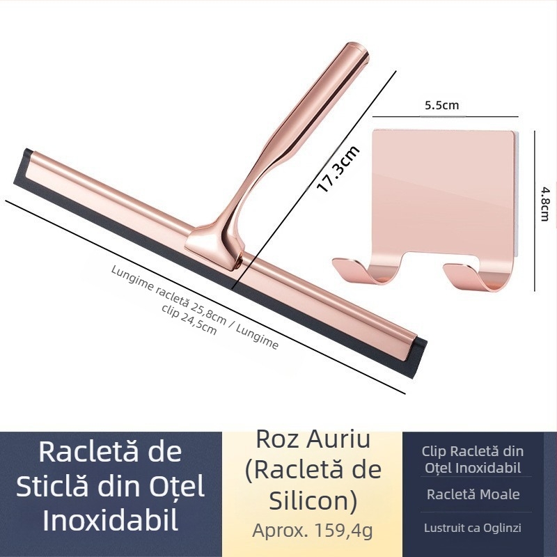 Ștergător de geam din oțel inoxidabil cu cârlig, ștergător de geam, producători en-gros transfrontalieri Amazon