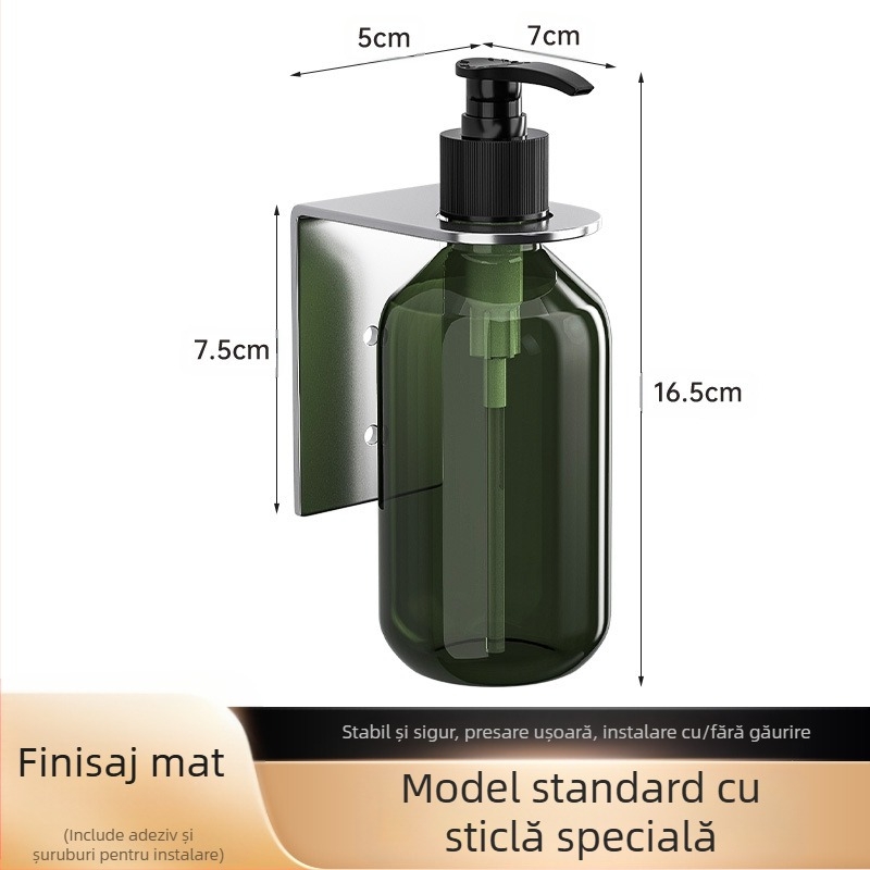 Dispenser de săpun din oțel inoxidabil 304, gel de duș neperforat pentru toaletă hotelieră, sticlă de dezinfectant pentru mâini, pentru export transfrontalier