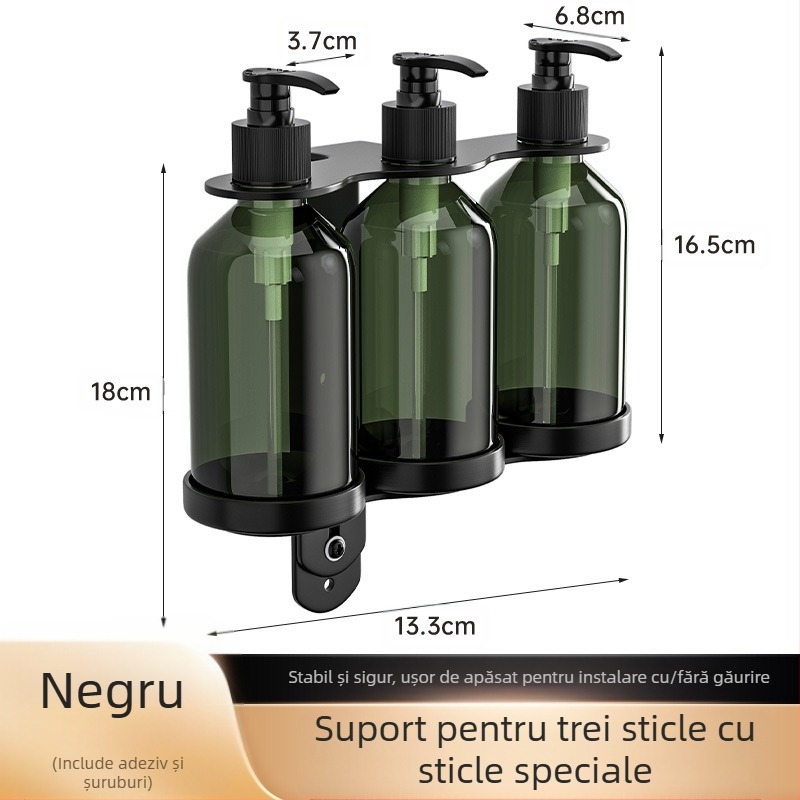 Dispenser de săpun din oțel inoxidabil 304, gel de duș neperforat pentru toaletă hotelieră, sticlă de dezinfectant pentru mâini, pentru export transfrontalier