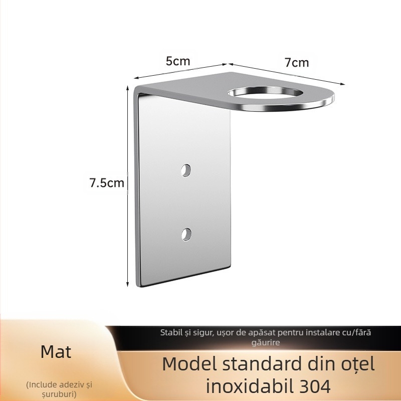 Dispenser de săpun din oțel inoxidabil 304, gel de duș neperforat pentru toaletă hotelieră, sticlă de dezinfectant pentru mâini, pentru export transfrontalier