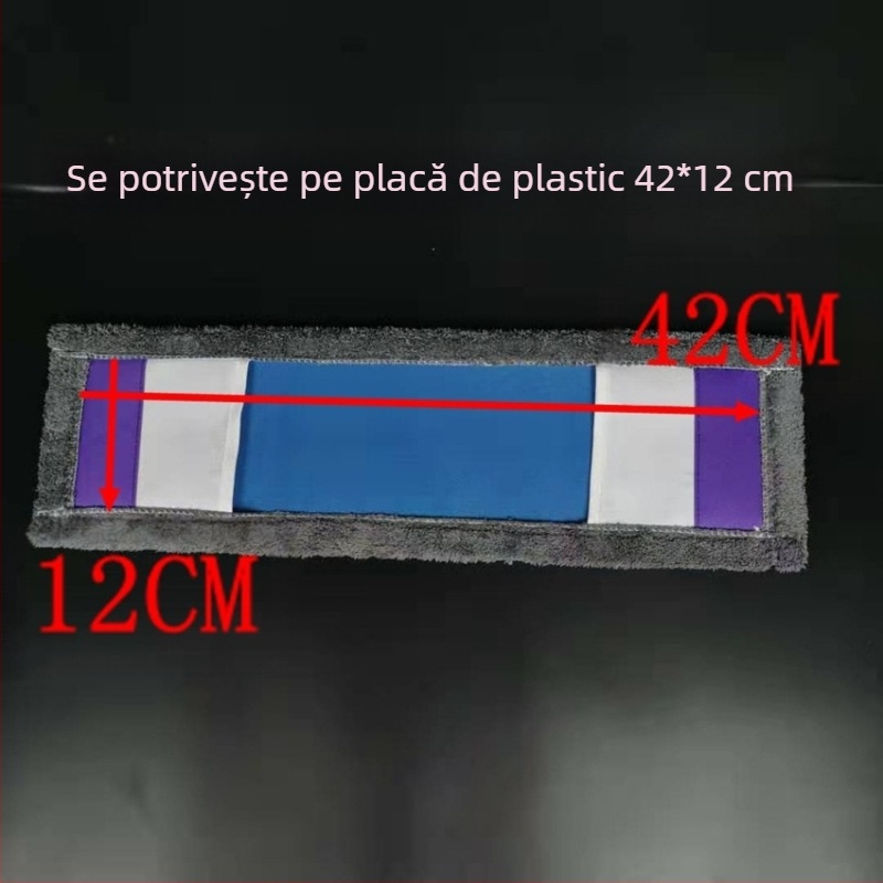 Înlocuire mop plat Pânză Husă pentru mop tip 65 cm Fir de bumbac absorbant praf Cap de împingere Cap de mop leneș