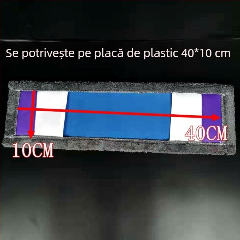 Înlocuire mop plat Pânză Husă pentru mop tip 65 cm Fir de bumbac absorbant praf Cap de împingere Cap de mop leneș