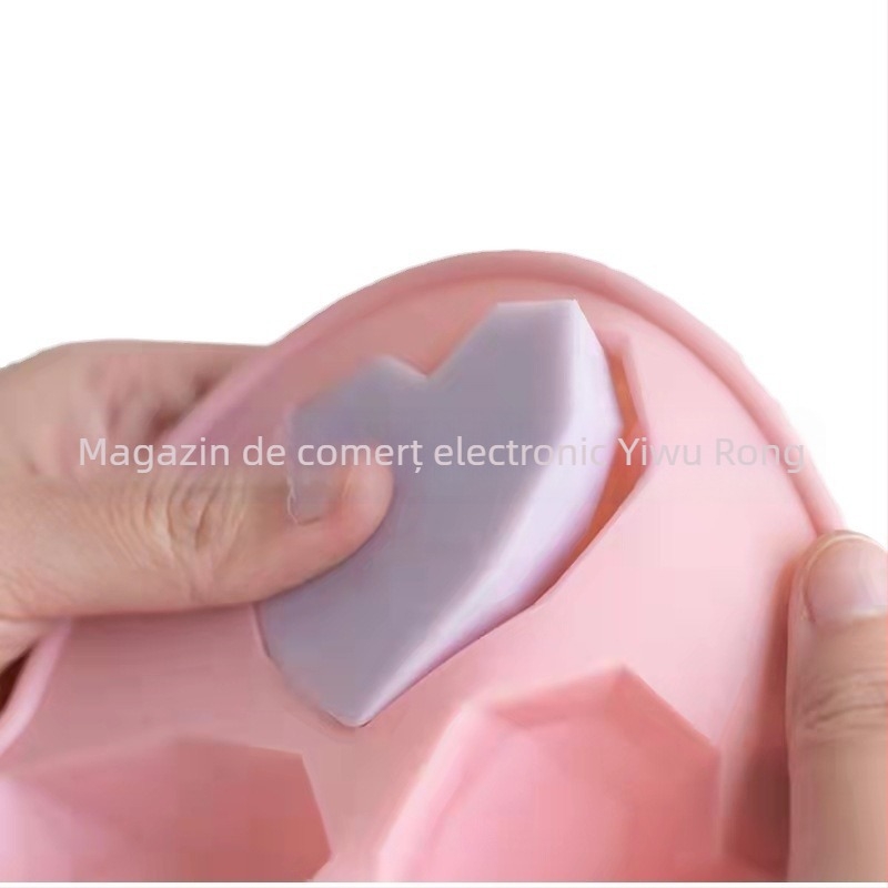 1 buc silicon tort mucegai 6 Stereo consecutive mici inimioare DIY aromaterapie ipsos lipici mucegai copt instrumente